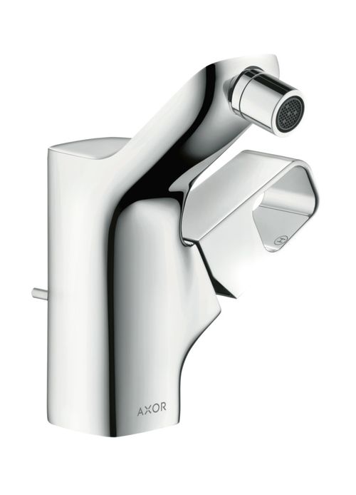 AXOR-HG-AXOR-Urquiola-Einhebel-Bidetmischer-mit-Zugstangen-Ablaufgarnitur-Brushed-Nickel-11220820 gallery number 1